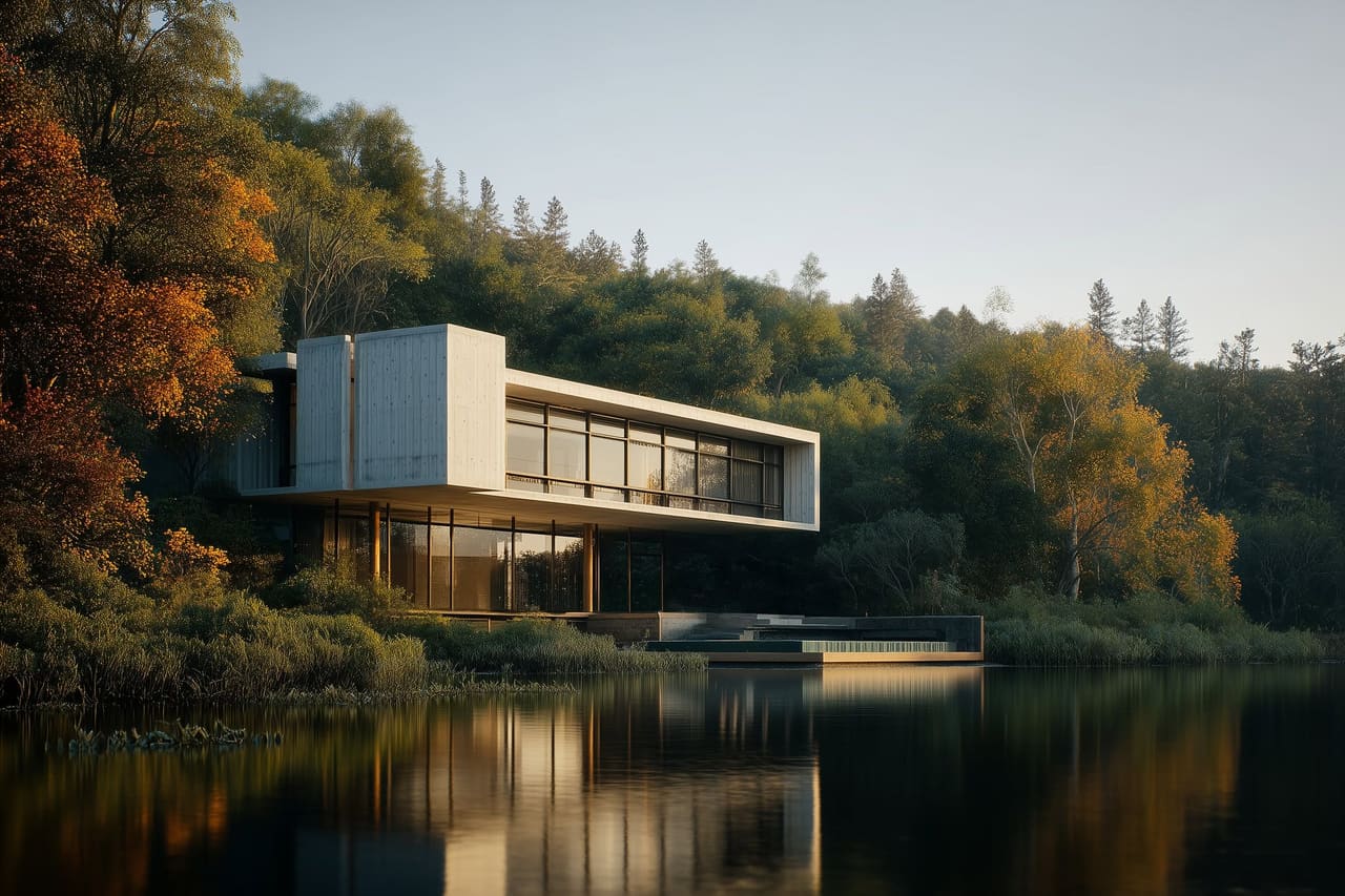 Nowoczesna architektura — motyw graficzny marki VERTO
